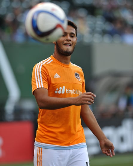 Alexander López during his time with Houston Dynamo.