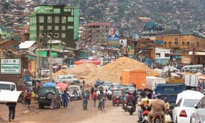 The city of Bukavu in the Democratic Republic of Congo seen on 27 November.