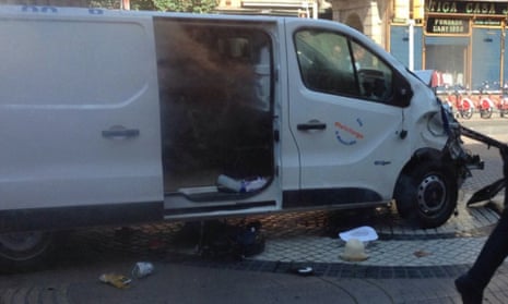 The van thought to be the one involved in the attack.