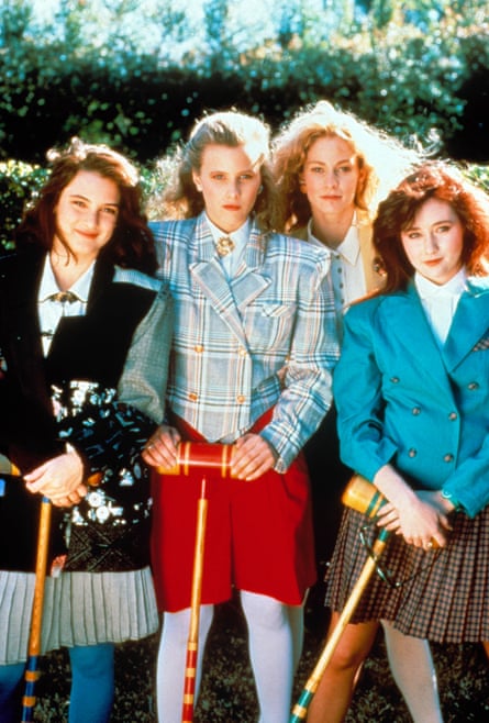 Winona Ryder, Kim Walker, Lisanne Falk and Shannen Doherty in Heathers.