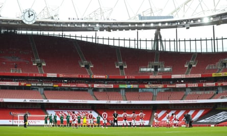 Arsenal and Sheffield United prepare for kick-off before another silent 90 Premier League minutes, with the money from 60,000 paying supporters again missing.