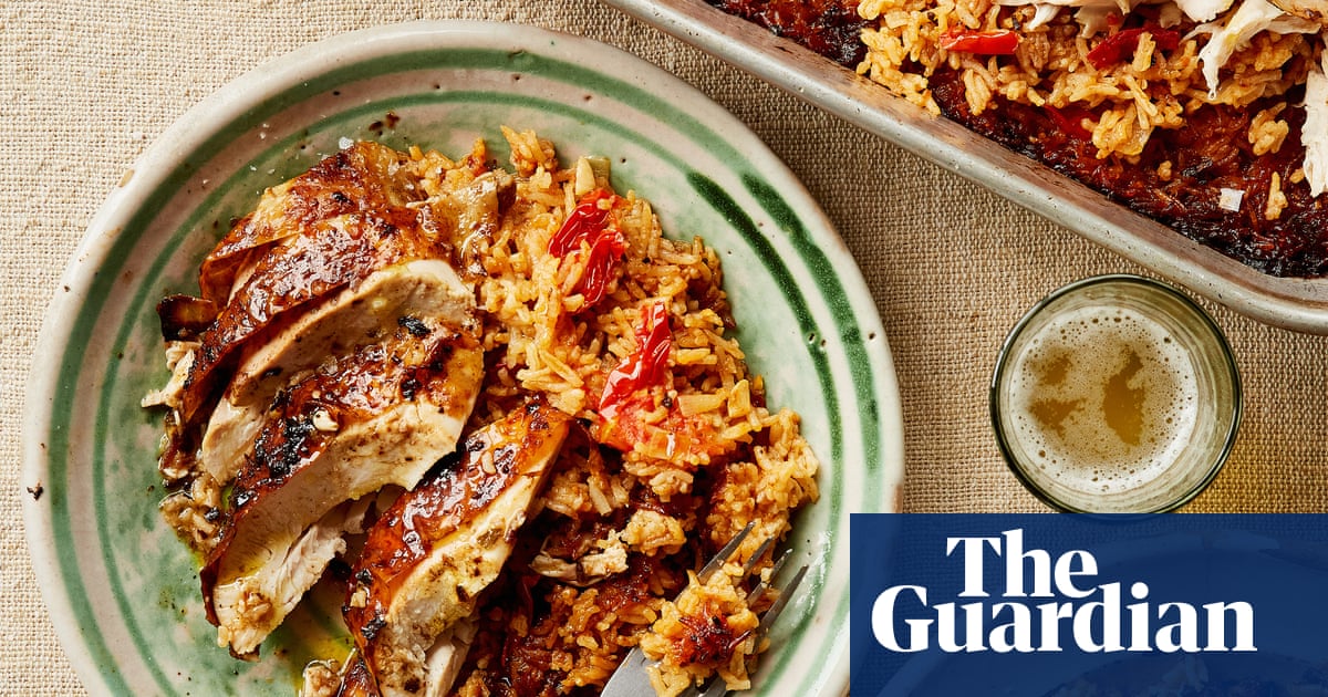 Thomasina Miers’ recipes for rice-stuffed roast chicken and courgette soda bread