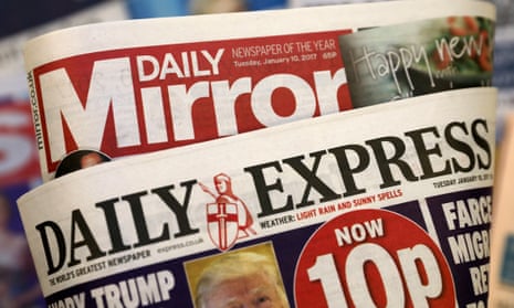 The Daily Mirror and Daily Express