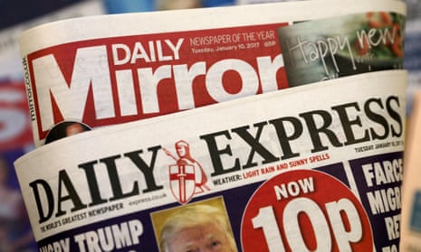 Daily Mirror, and the Daily Express