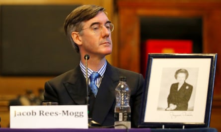 Jacob Rees-Mogg at fringe meeting in Manchester