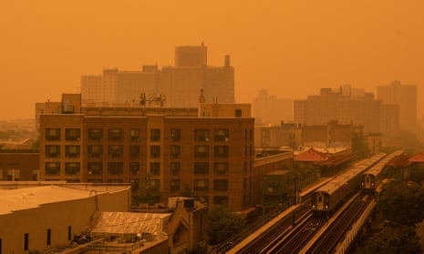 Skies in the Bronx neighborhood.