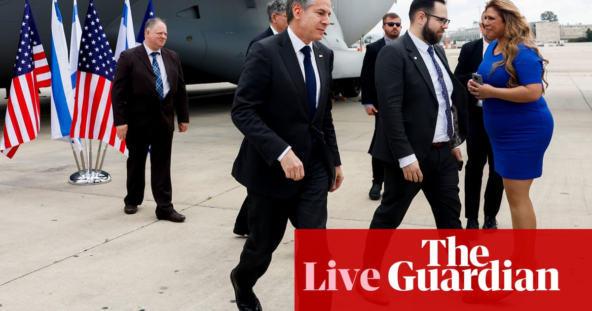 Middle East crisis live: Blinken in Israel to discuss options with Netanyahu as US prepares to put ceasefire resolution to UN