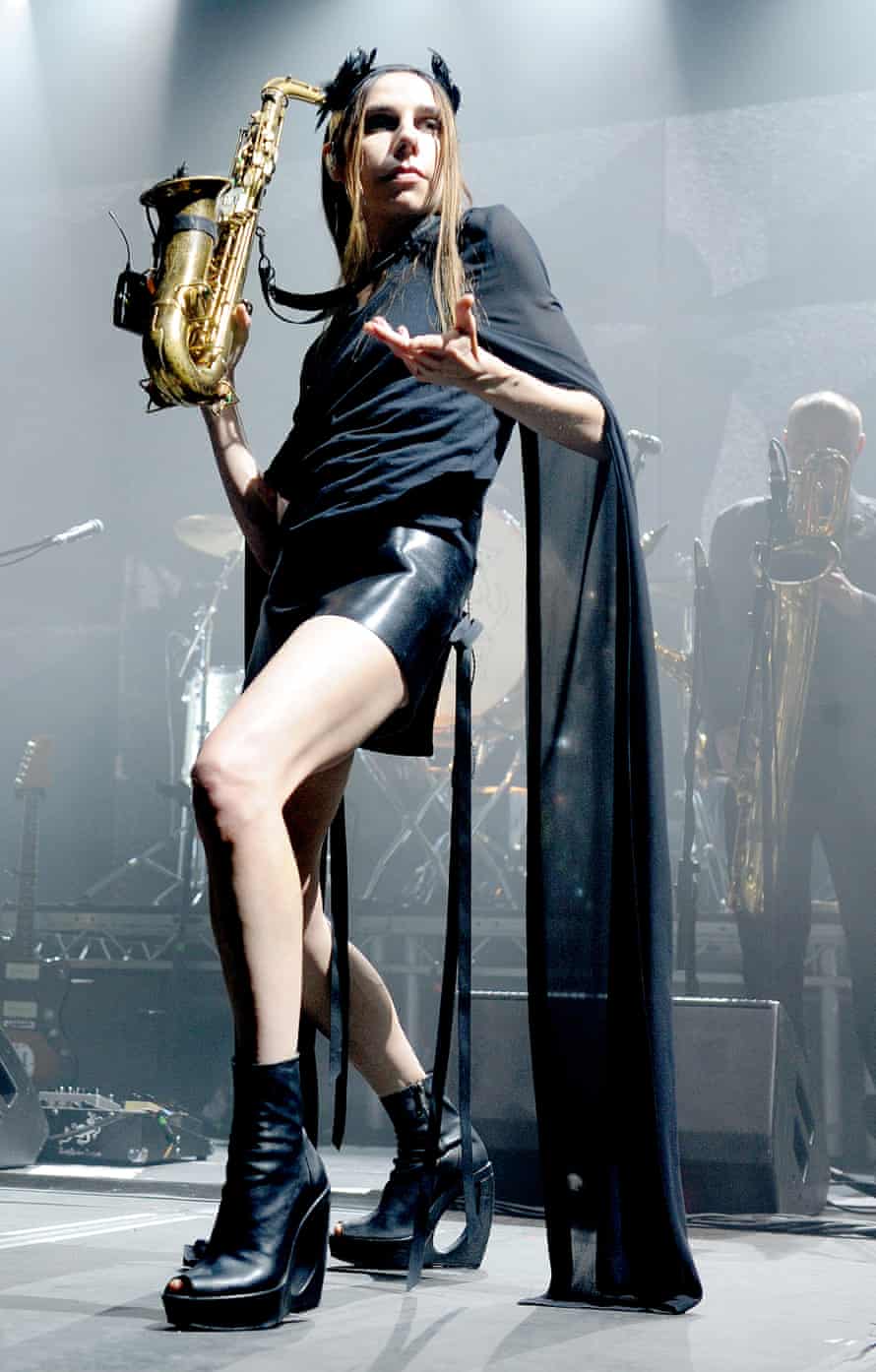 PJ Harvey on stage in manchester in 2016