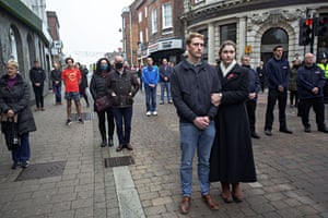 The silence is observed in Newbury, Berkshire