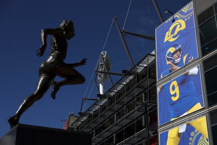 LA Rams signage outside the MCG