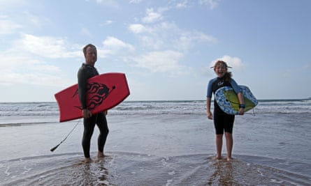 Kevin and Maddy at Marloes Sands.