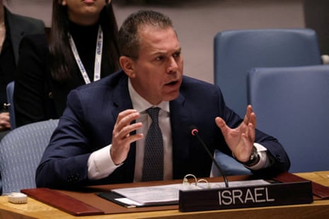 Israel’s ambassador to the UN Gilad Erdan says Joe Biden’s threat to stop arms supplies to Israel is ‘very disappointing’.