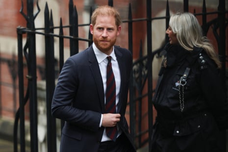 Britain's Prince Harry arrives during the first week of a nine-week trial lawsuit against Associated Newspapers, publisher of the Daily Mail, which Britain's Prince Harry and others are suing over allegations of privacy breaches dating back 30 years, at the High Court in London, Britain, January 22, 2026.