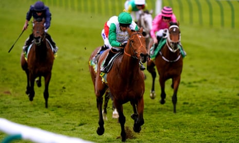Sean Levey rides Haatem to a dominant victory in the Craven Stakes at Newmarket