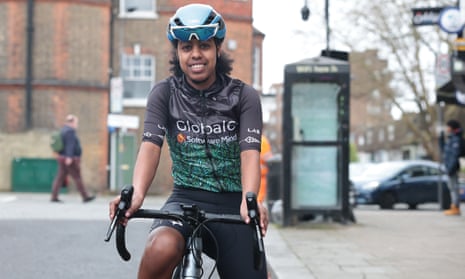 Trhas Tesfay has ambitions of one day competing in the Tour de France.