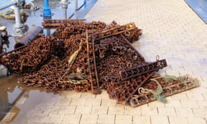 Scallop dredging nets.
