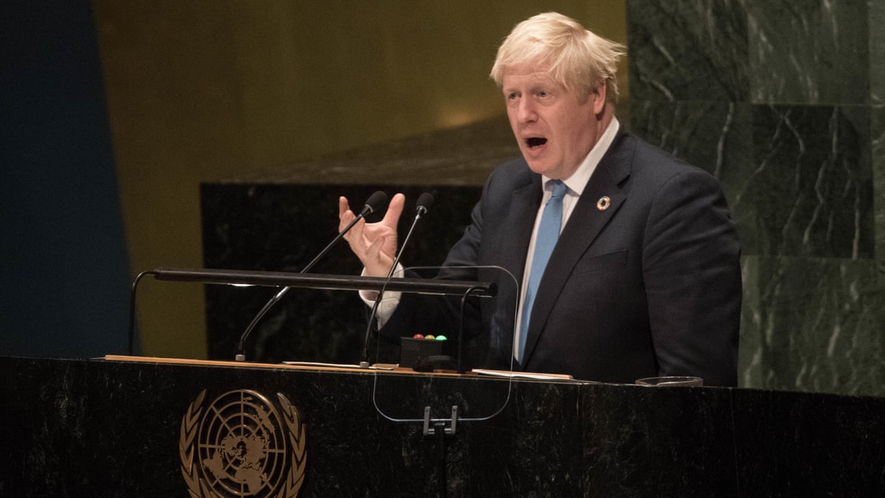 Boris Johnson Speaks At Un Of Limbless Chickens Brexit And Hangover Cures Video Global The Guardian
