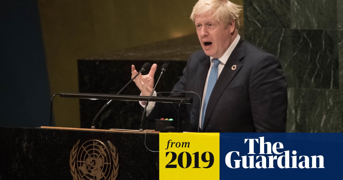 Boris Johnson Speaks At Un Of Limbless Chickens Brexit And Hangover Cures Video Global The Guardian