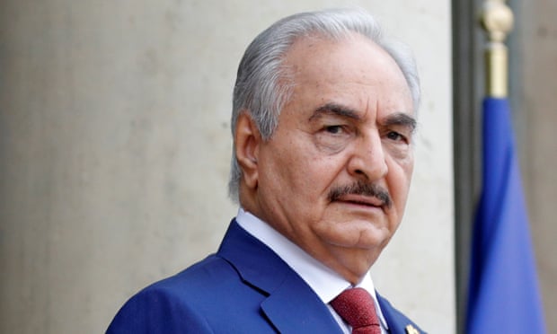 Khalifa Haftar and his Libyan National Army hired lobbyists in Washington after a phone call from Donald Trump.