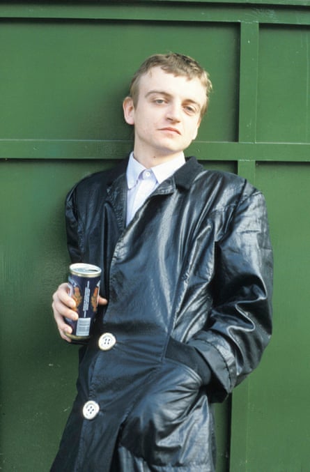 Mark E Smith pictured in the early days of the Fall.
