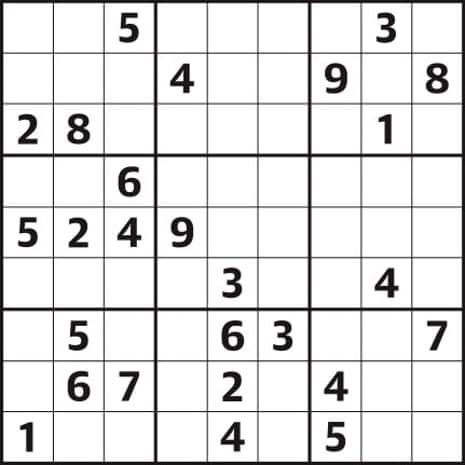 Barry ensayo Redondo Sudoku 6,018 hard | Life and style | The Guardian