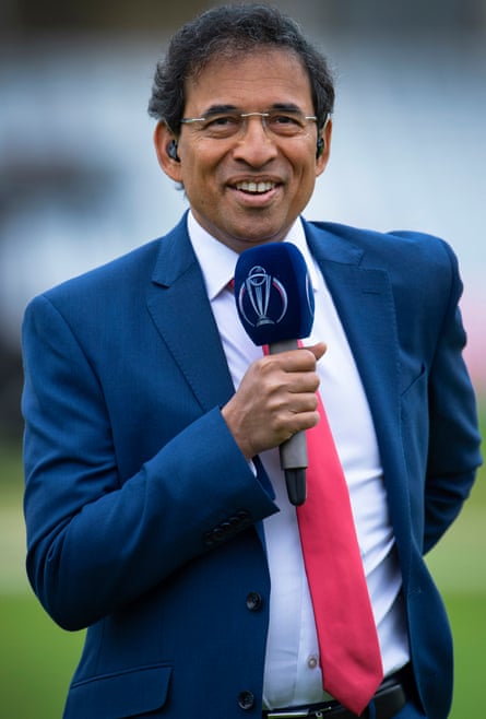 Harsha Bhogle at the Cricket World Cup in 2019