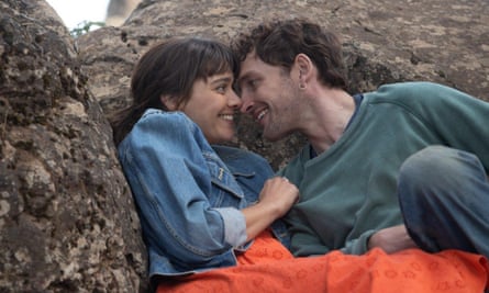 Emma Appleton as Addie and Laurie Davidson as Dylan in The Road Trip.