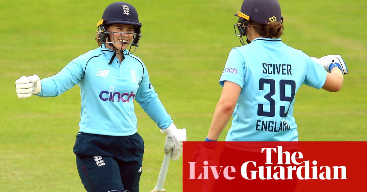 England chasing 202 to beat India: first women’s ODI – live!