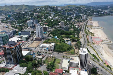 An aerial view of PNG’s capital Port Moresby on 19 May, 2023.