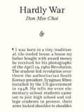 Hardly War by Don Mee Choi
