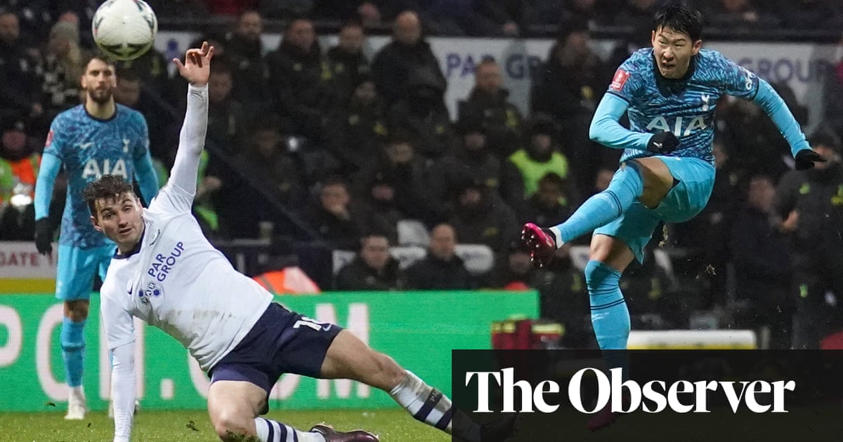 Son Heung-min's double sets Spurs on the way to FA Cup win over Preston |  FA Cup | The Guardian