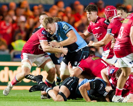 CardiffâÂÂs Johan Mulder is tackled in last monthâÂÂs game against Scarlets