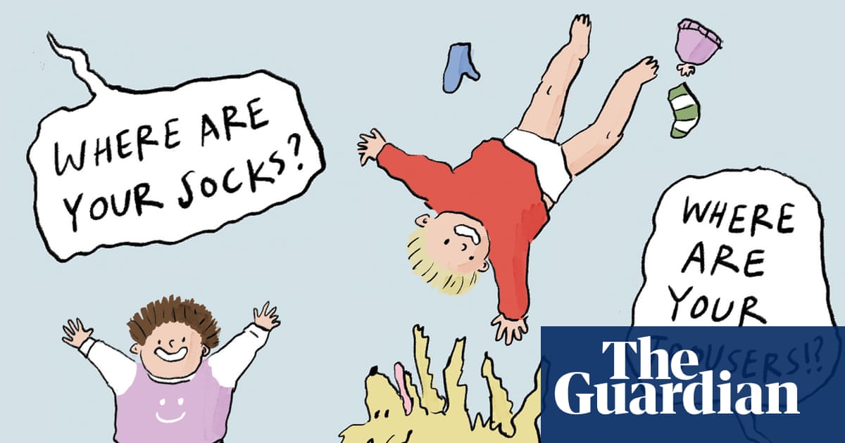 The joys of getting the kids ready for a winter walk: the Becky Barnicoat cartoon