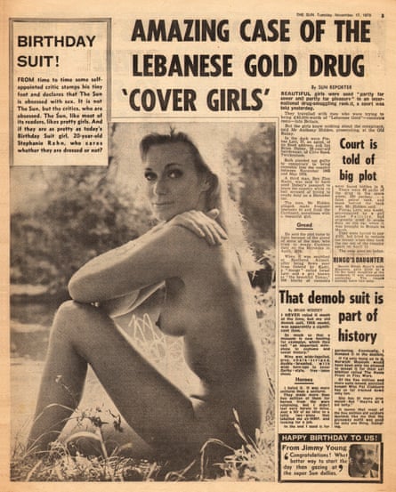 Stephanie Rahn, the Sun’s first Page 3 girl