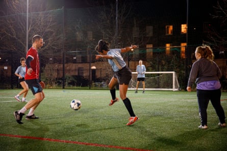 Fast-paced and relentless … Poppy with her team Pingwood take on rivals ACL.