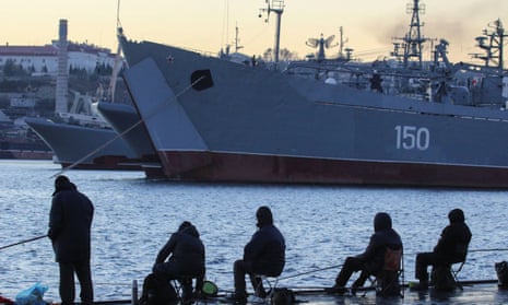 Russian military vessels in Black Sea