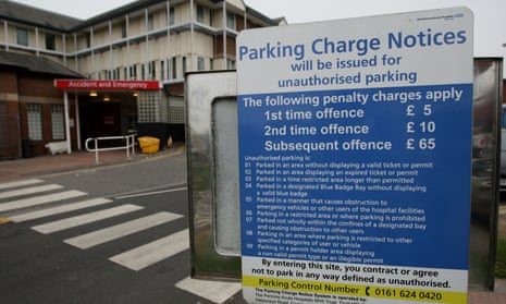 Hospital car park charges