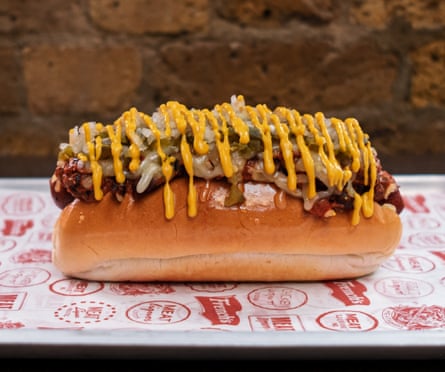 MeatLiquor’s vegan hotdog – how it’s supposed to look.