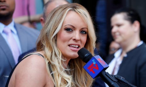 Stormy Daniels speaks during a ceremony in her honor in West Hollywood, California.