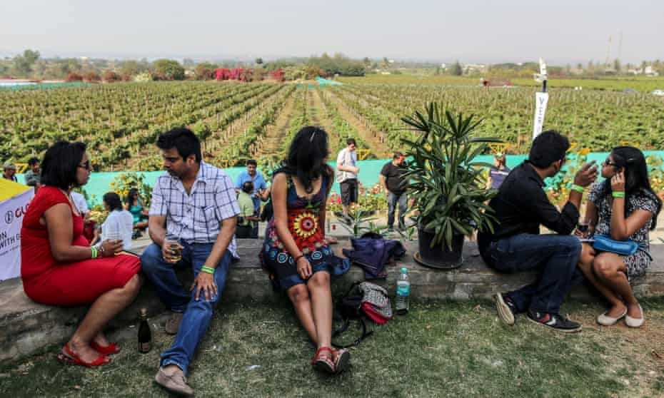 Tasting wines at Sula, India’s largest wine producer.