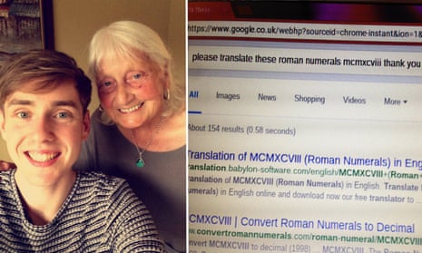 Ben John and his grandmother after a tweet about her use of Google went viral.