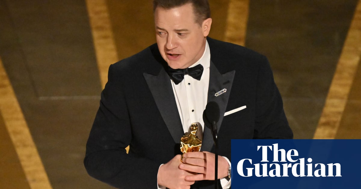 Brendan Fraser wins best actor Oscar for The Whale - The Guardian