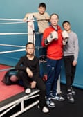 Charley Davison with Arnell, 12, Amani, 10, and Amir, eight.