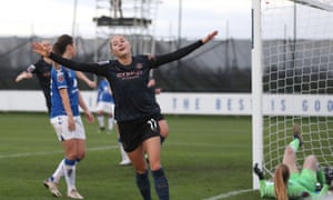 Beckie celebrates scoring City’s third goal
