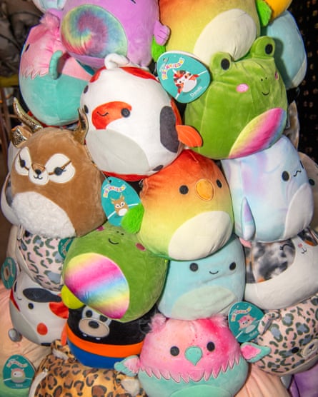 Squishmallows at the annual DreamToys event of the year’s top Christmas toys, in Spitalfields, London.