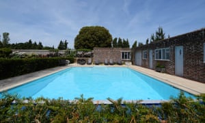 Pool at Beeja Meditation Retreat, Sussex, UK.