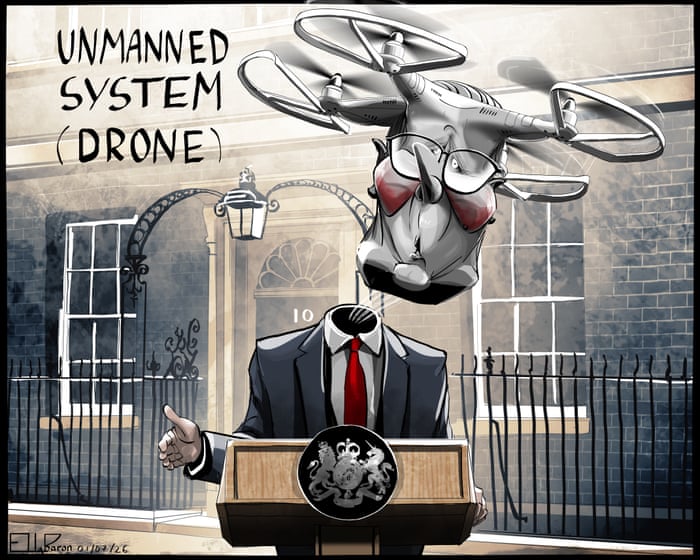 Ella Baron on Keir Starmer and new funding for drones – cartoon