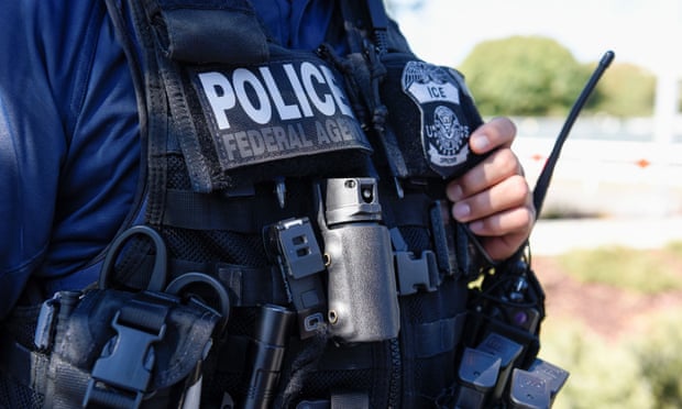 Ice is facing fresh denunciation for its apparent refusal to abide by the new guidelines laid down by Joe Biden and Alejandro Mayorkas, the homeland security secretary. Photograph: Kate Munsch/Reuters