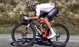 Nico Roche rides in the breakaway.