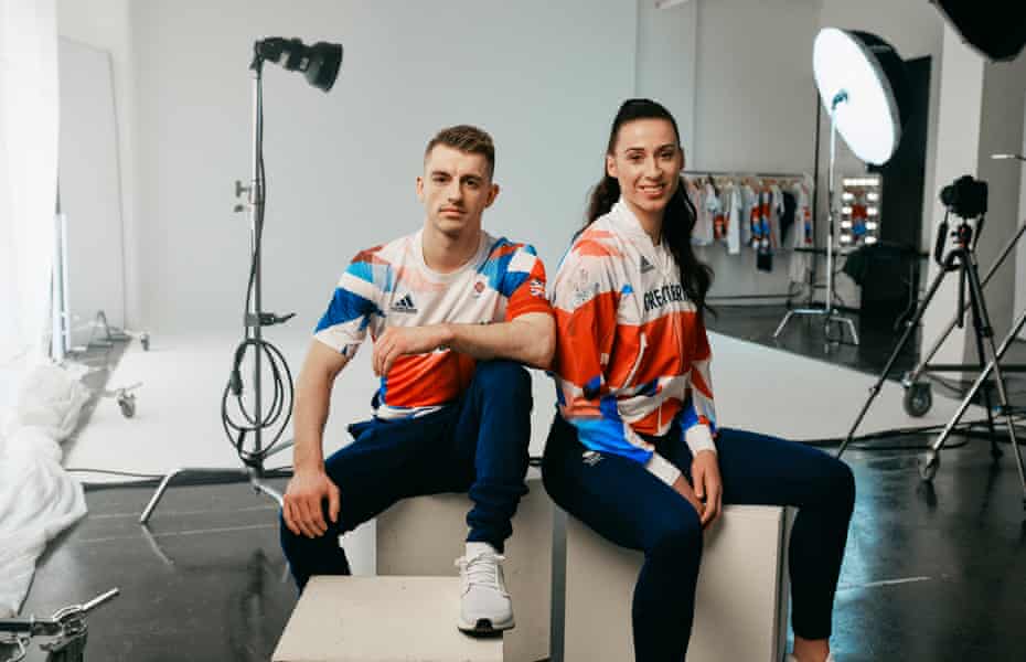 Les athlètes de l'équipe GB Max Whitlock et Bianca Walkden.